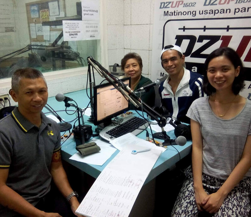 In Radyo Oble with UP Diliman officials