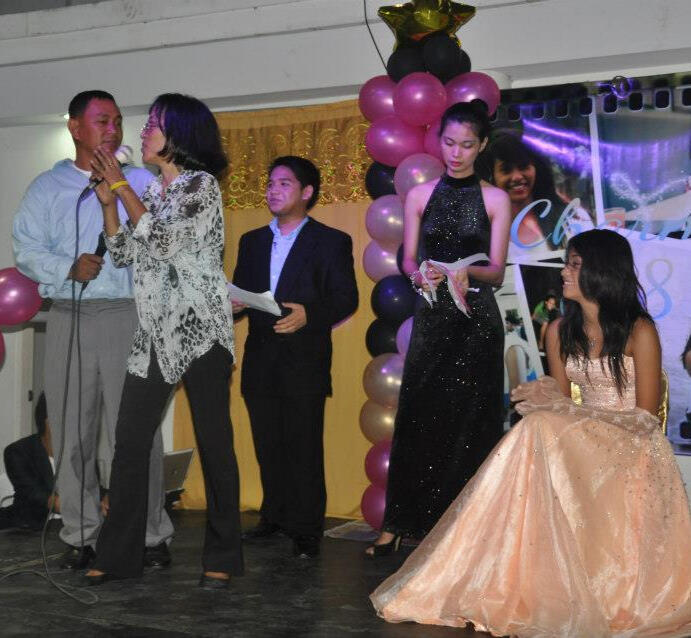 With Ms. Senica and her parents